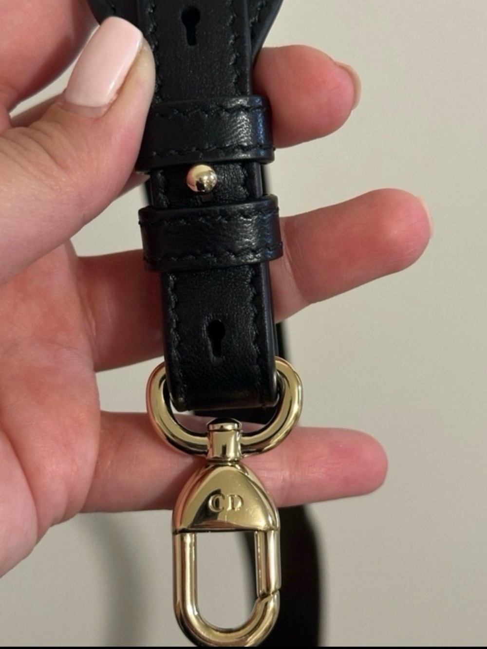 Christian Dior bag strap, w/ iconic "CD" initials engraved on the clasp NWOT